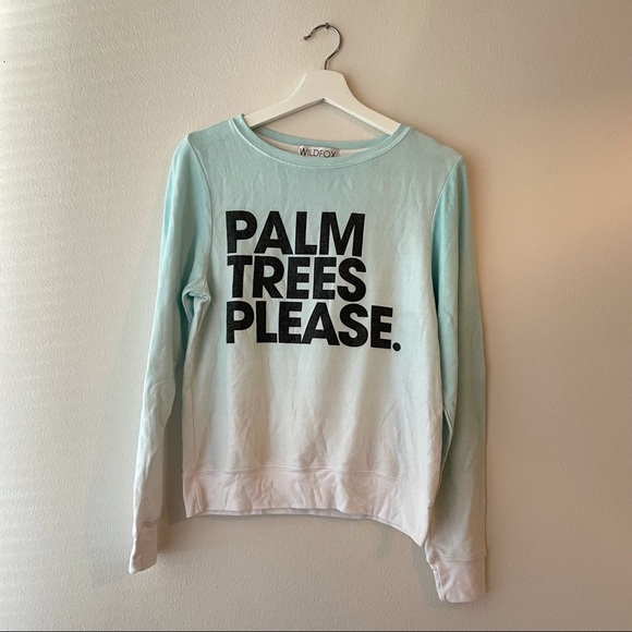 Wildfox Palm Trees Please Baggy Beach Jumper - Picture 4 of 6